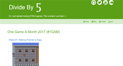 Desktop Screenshot of divideby5.com